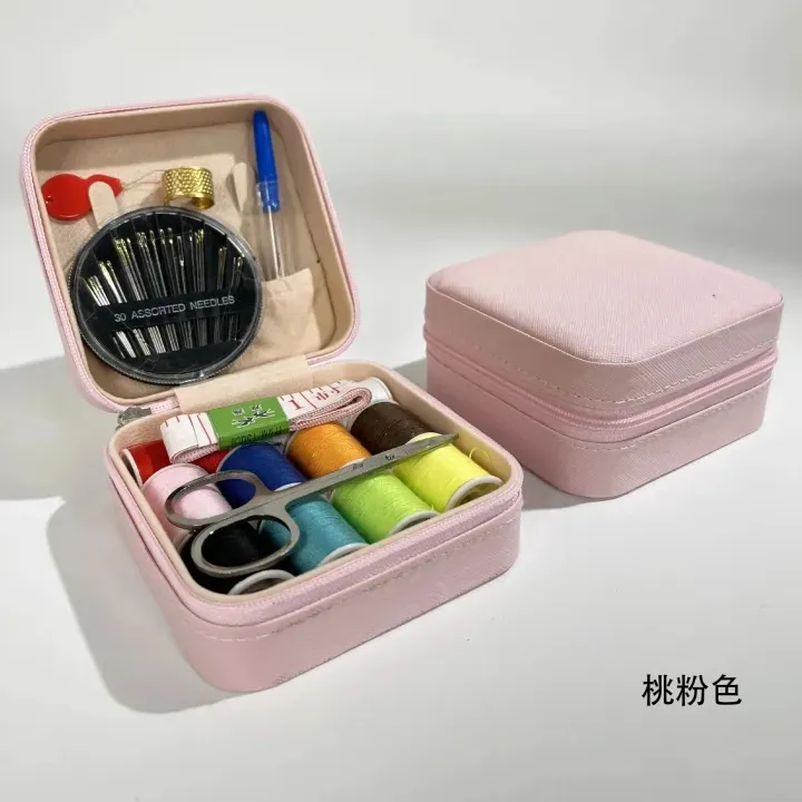 17Pcs Set Portable Household Multifunctional Needle and Thread Sewing Box for Home