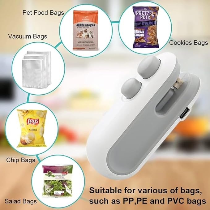 2-in-1 Magnetic Food Sealer