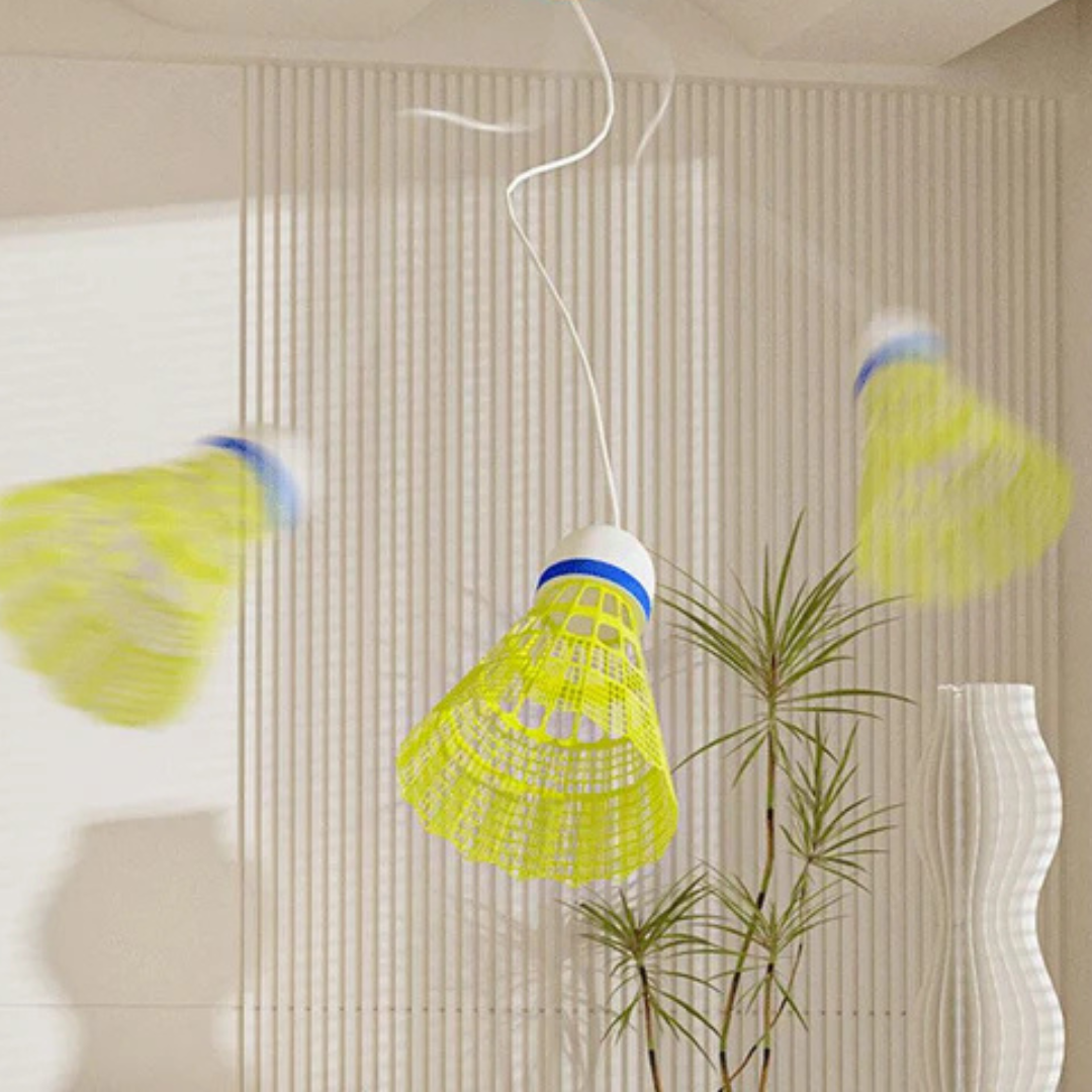 Badminton Trainer Set Combo ( 3 Shuttle Cock Set + 1 Bat)