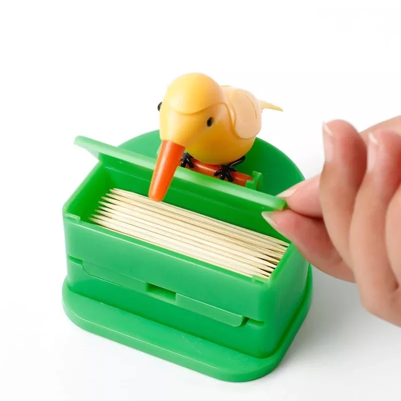 Bird Shape Toothpick Holder Box With Toothpicks for Home Kitchen Party Hotel Restaurant