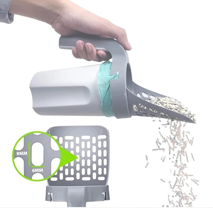 Cat Litter Scooper with Trash Container