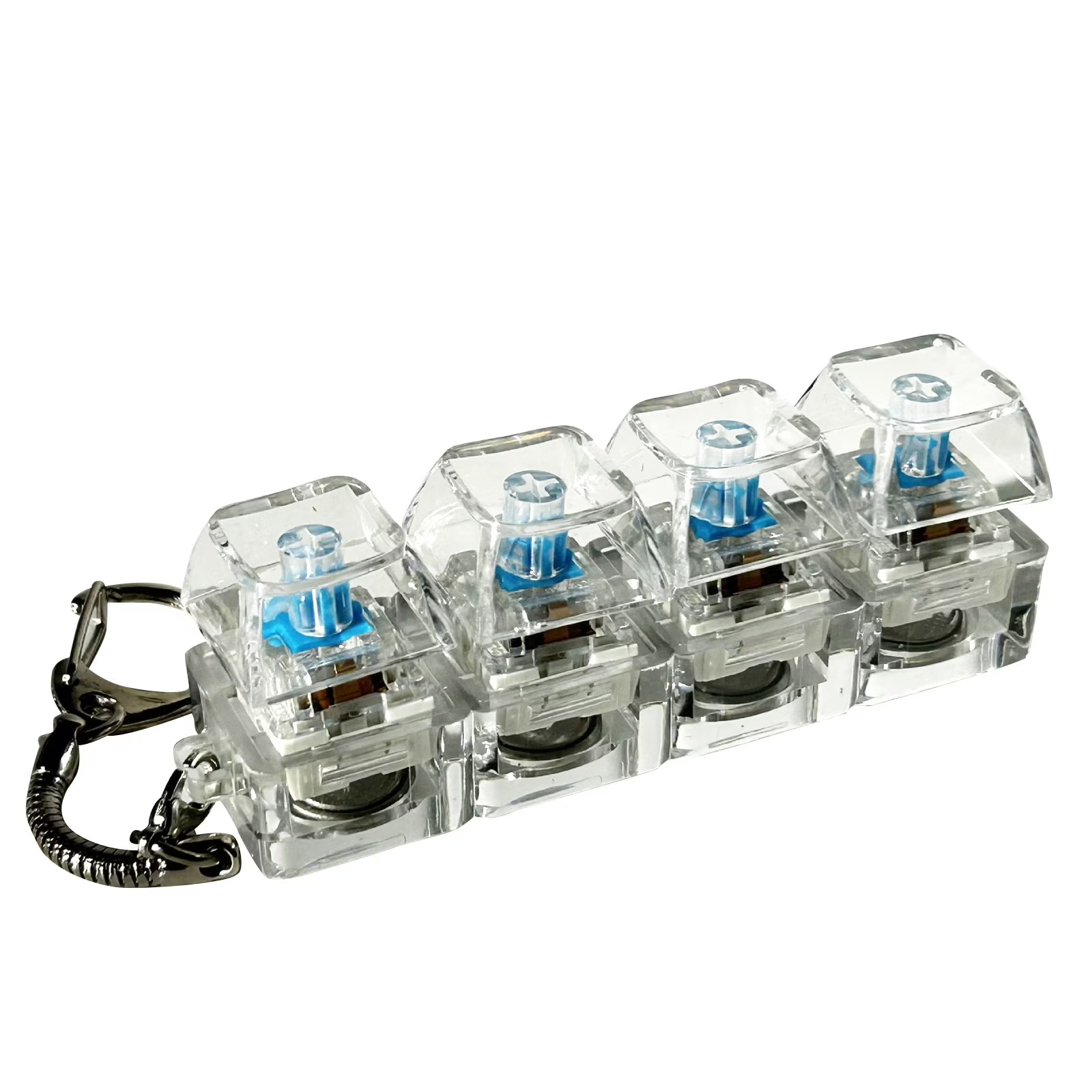 4 Keys Fidget Keyboard Keychain
