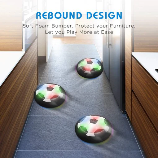 Hover Football - Soccer Disc Indoor Ball Toy with Lights & Music