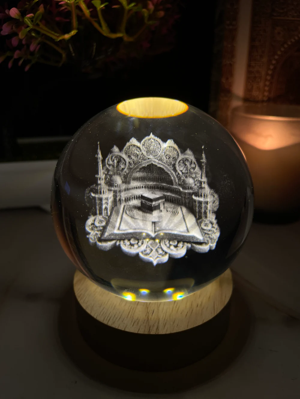 Islamic Faith Light - Crystal Ball Night Lamp