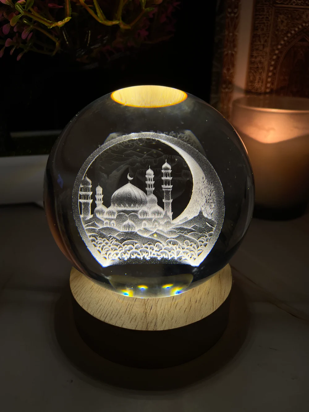 Islamic Faith Light - Crystal Ball Night Lamp