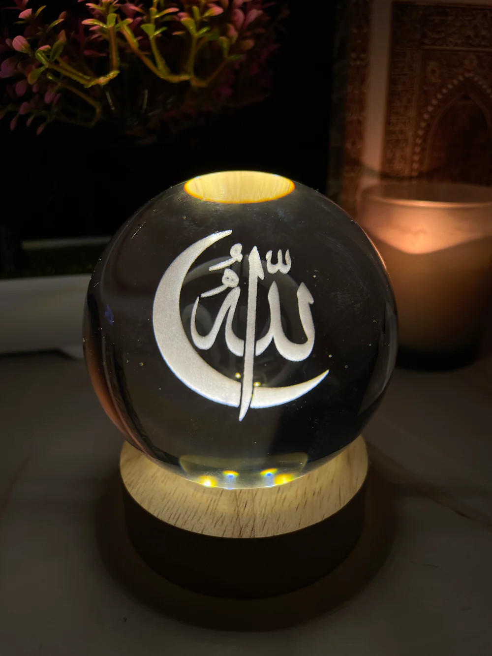 Islamic Faith Light - Crystal Ball Night Lamp