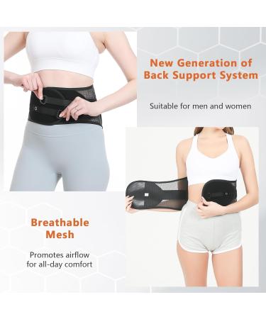 Rope Pulley System Breathable Waist Support Belt (10X compression)