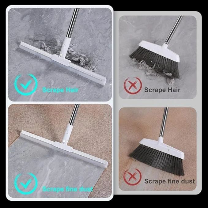 Magic Broom Floor Wiper (Long Handle 180 Degree Rotatable)