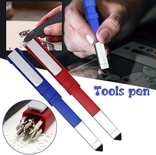 Portable Multitool Pen-Shaped Phone Holder with Screwdriver