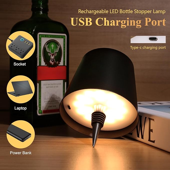 Portable Wireless Bottle Lamp (3 Modes)
