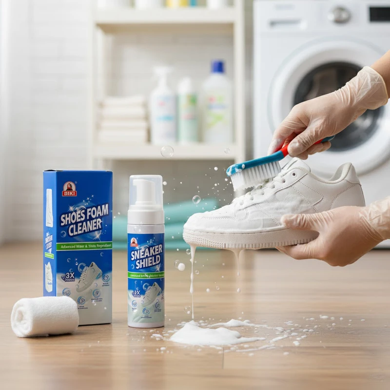 Shoes Foam Cleaner with Brush and Cleaning Cloth