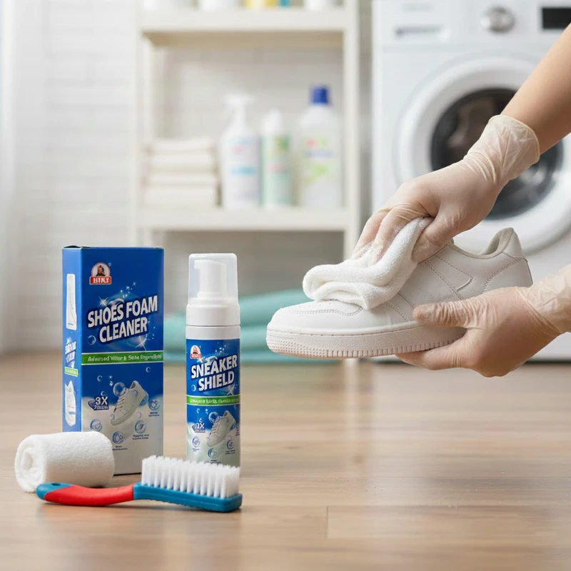 Shoes Foam Cleaner with Brush and Cleaning Cloth
