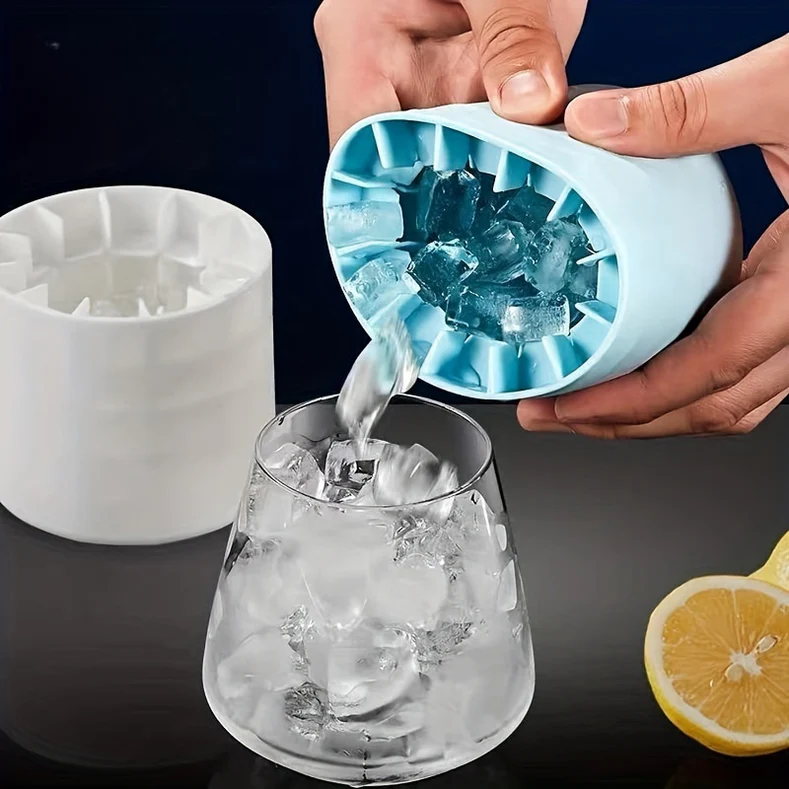 Silicone Cylinder Ice Grid (40 Cubes)