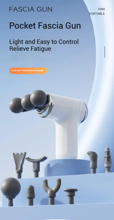 Triple Headed Portable Massage Gun