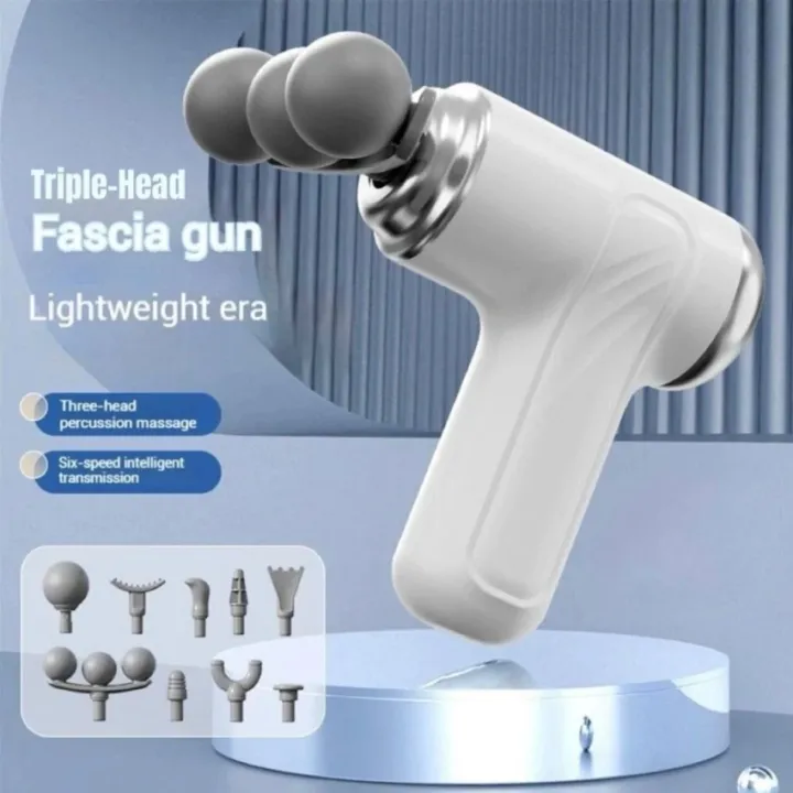 Triple Headed Portable Massage Gun