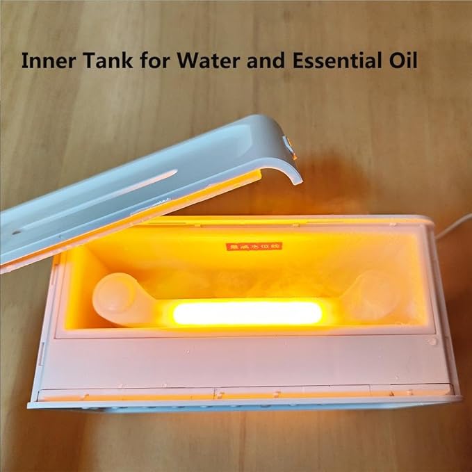 White Noise Night Light Humidifier with Sound Machine (8 Ambient Sounds)